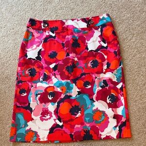 LNEW Rafaella floral skirt, size 8